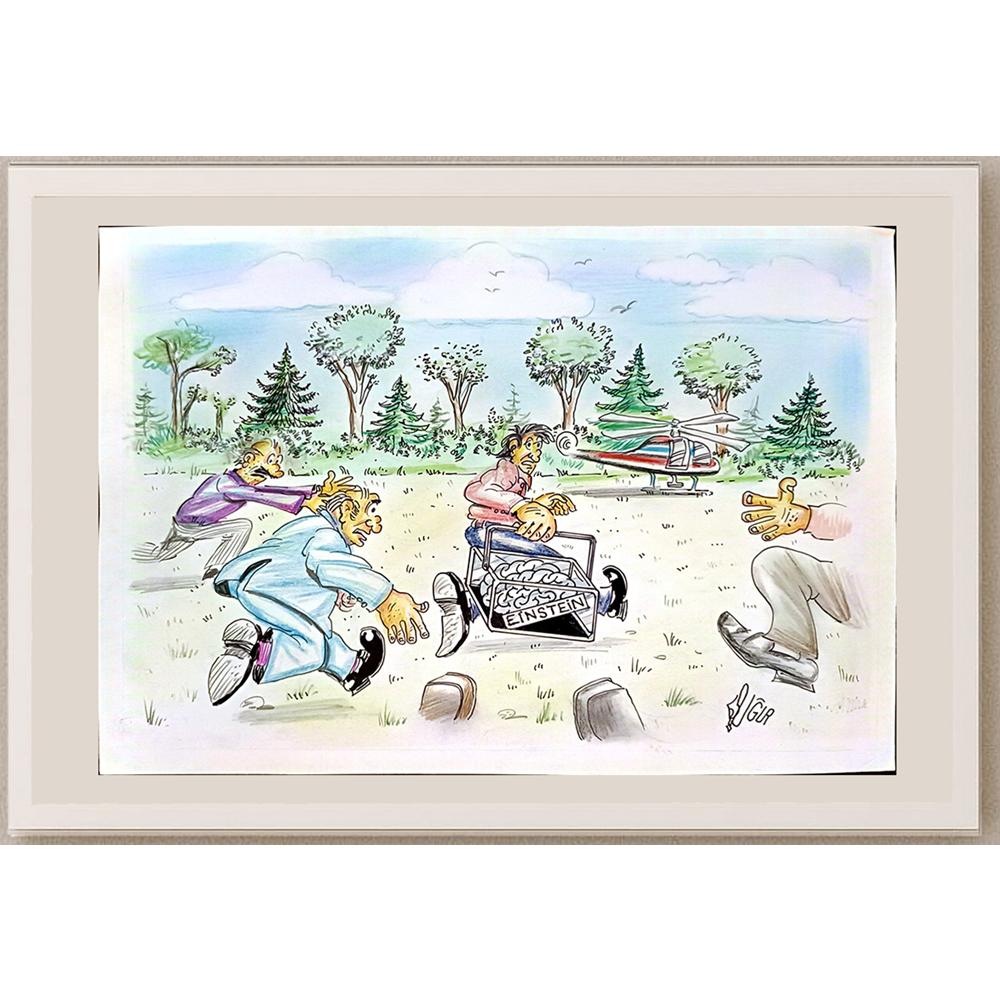Uğur Pamuk 35x25cm Orijinal Karikatür BOD06538