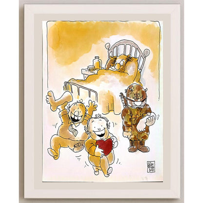 Serdar Günbilen 43x30cm Orijinal Karikatür BOD06541