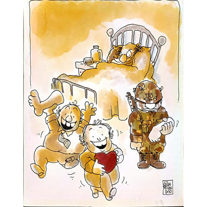 Serdar Günbilen 43x30cm Orijinal Karikatür BOD06541