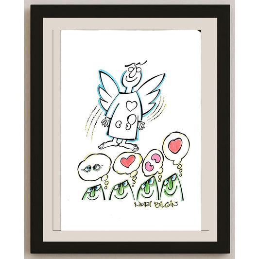 Nuri Bilgin 35x25cm Orijinal Karikatür BOD06545