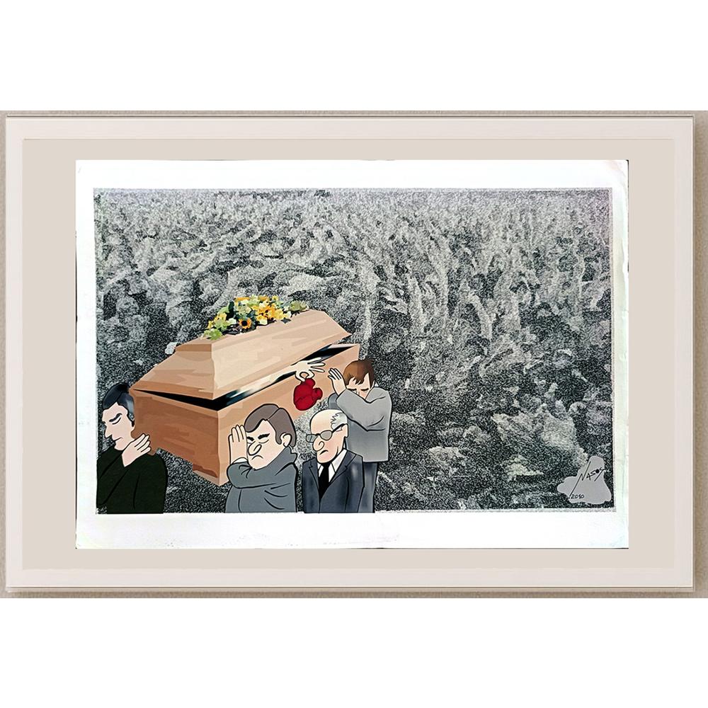 Athanassios Efthimiadis 43x30cm Orijinal Karikatür BOD06548