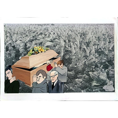 Athanassios Efthimiadis 43x30cm Orijinal Karikatür BOD06548