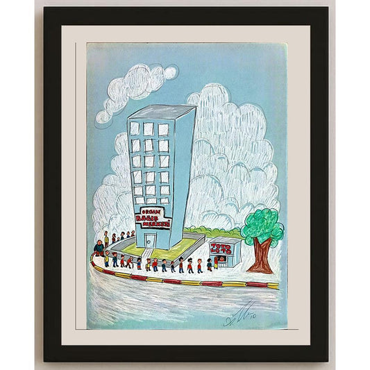 Azem Yılmaz 43x30cm Orijinal Karikatür BOD06549