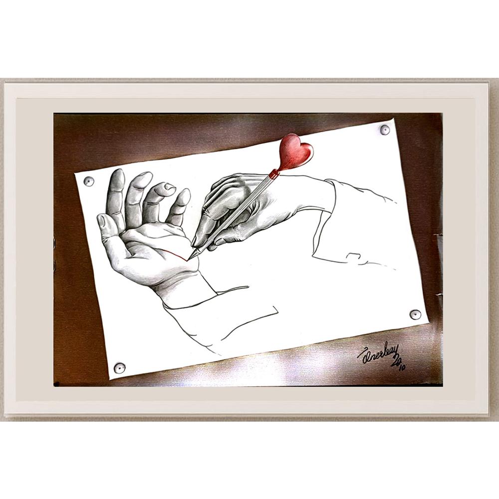 Önder Önerbay 43x30cm Orijinal Karikatür BOD06553