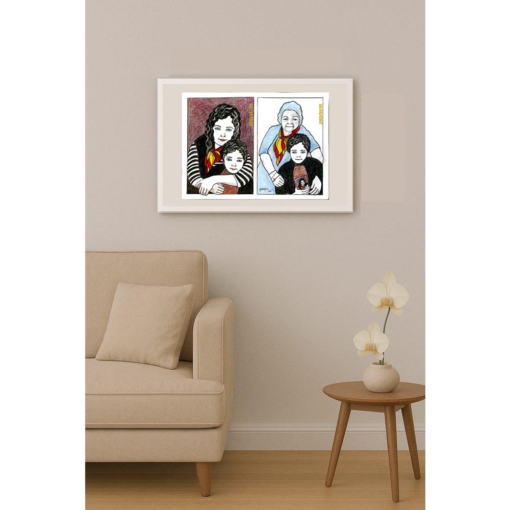 Nazmiye Zeber 43x30cm Orijinal Karikatür BOD06557