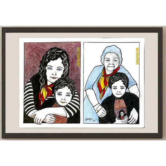 Nazmiye Zeber 43x30cm Orijinal Karikatür BOD06557