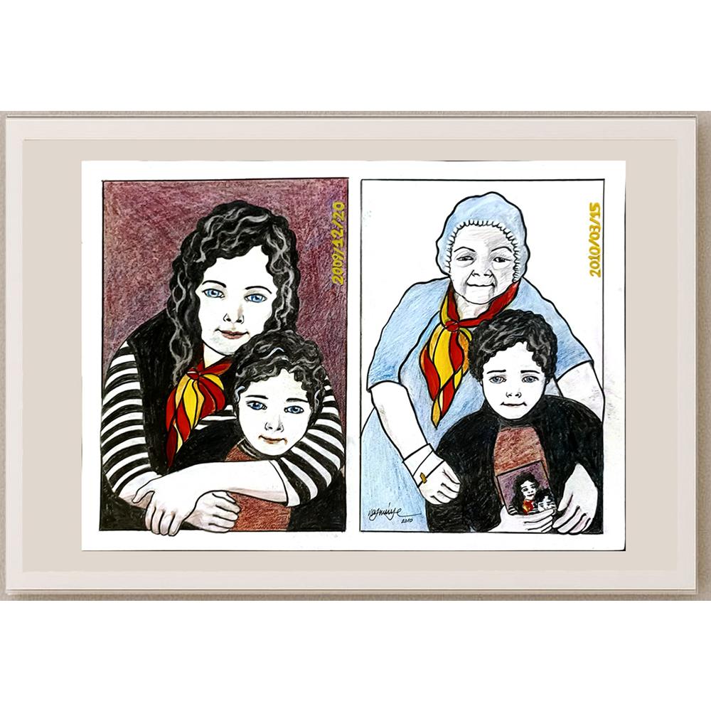 Nazmiye Zeber 43x30cm Orijinal Karikatür BOD06557