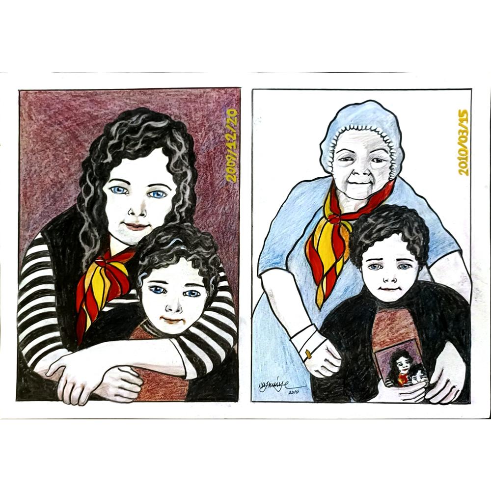 Nazmiye Zeber 43x30cm Orijinal Karikatür BOD06557