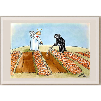Önder Önerbay 43x30cm Orijinal Karikatür BOD06558