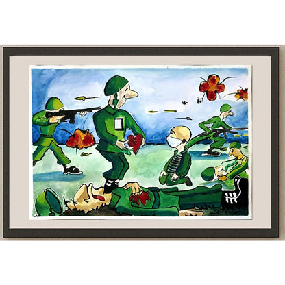 Emine İnci 43x30cm Orijinal Karikatür BOD06559