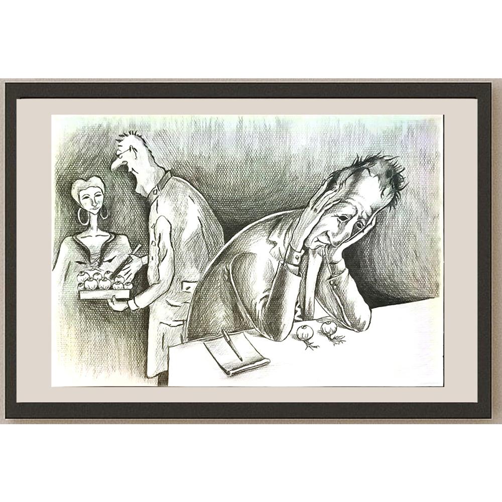 Emine İnci 43x30cm Orijinal Karikatür BOD06560