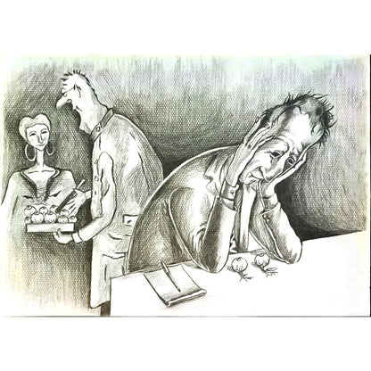 Emine İnci 43x30cm Orijinal Karikatür BOD06560