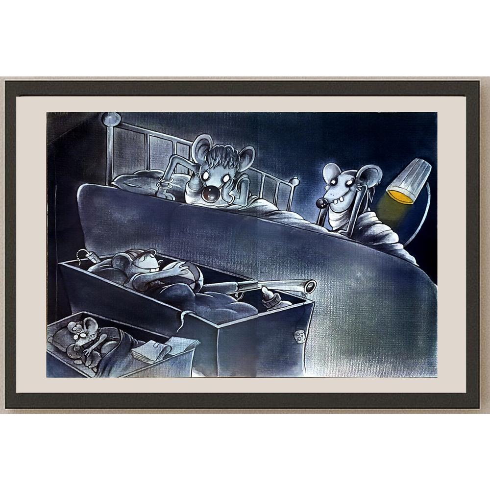 Rahim Baggal Asgari 43x30cm Orijinal Karikatür BOD06562