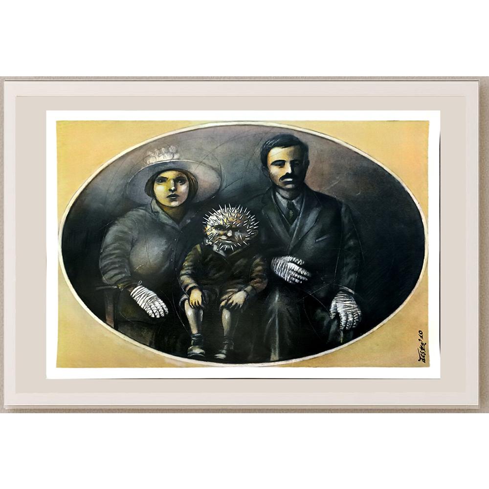 Stephan Depodov 43x30cm Orijinal Karikatür BOD06563