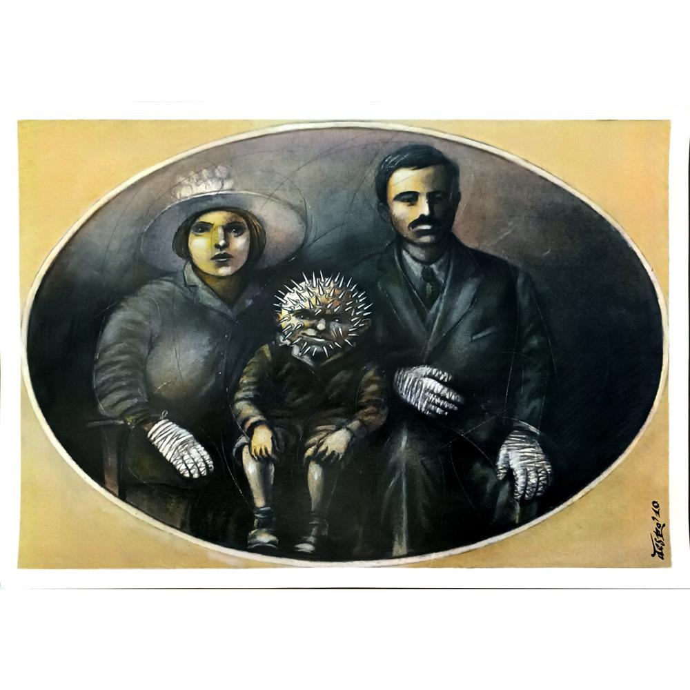 Stephan Depodov 43x30cm Orijinal Karikatür BOD06563