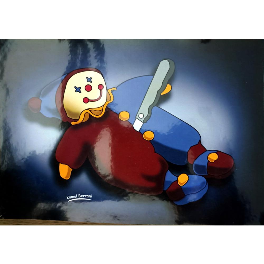 Kamel Berrani 29x21cm Orijinal Karikatür BOD06565