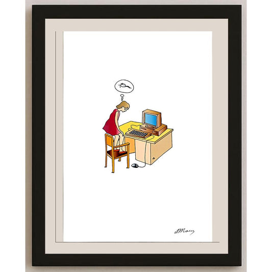 Alexei Talimonov 29x21cm Orijinal Karikatür BOD06570