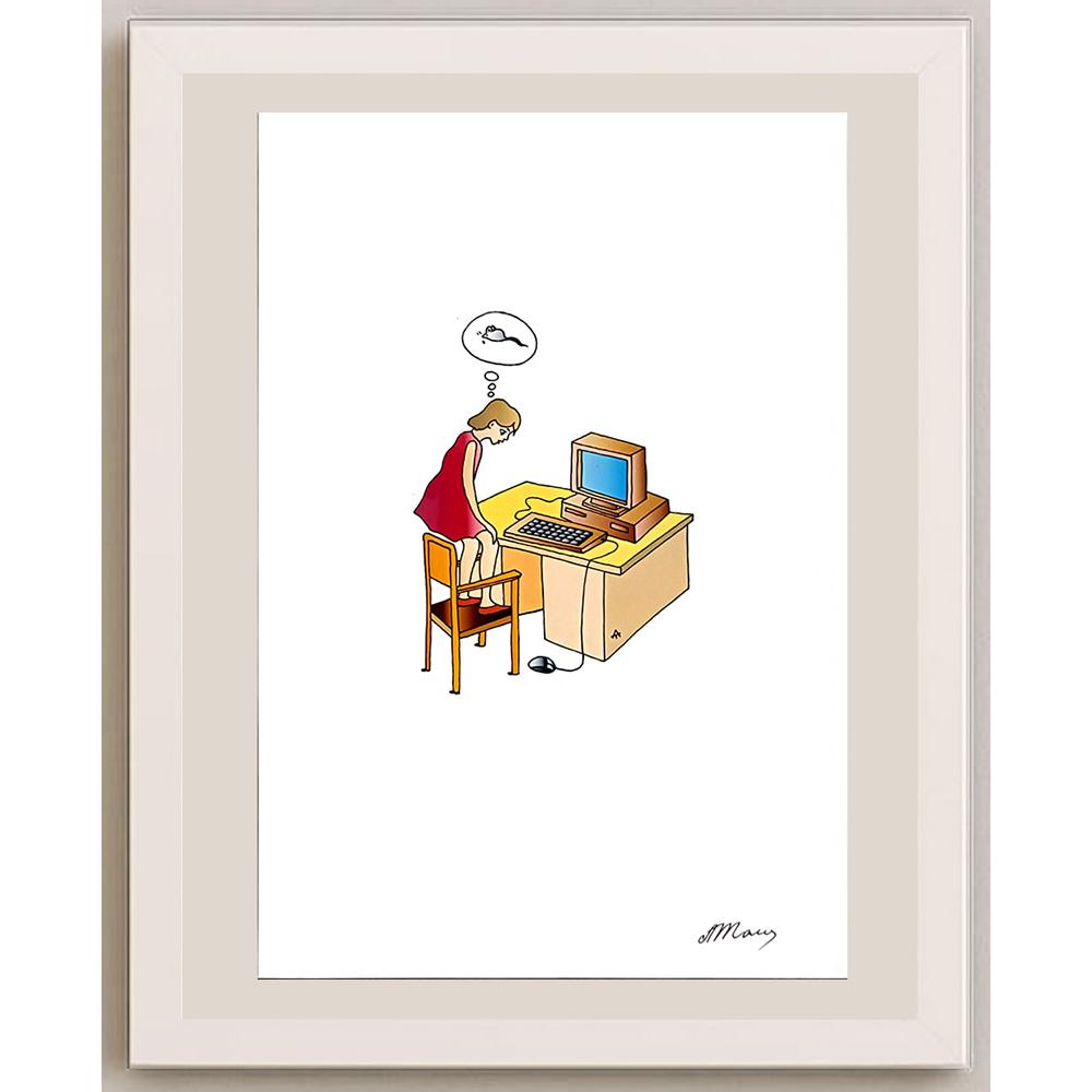 Alexei Talimonov 29x21cm Orijinal Karikatür BOD06570