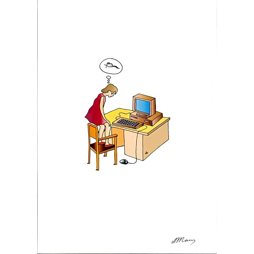 Alexei Talimonov 29x21cm Orijinal Karikatür BOD06570