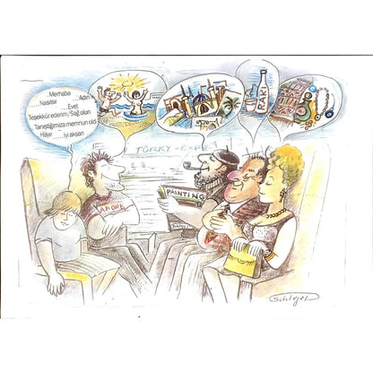 Wolfgang Schlegel 29x21cm Orijinal Karikatür BOD06573