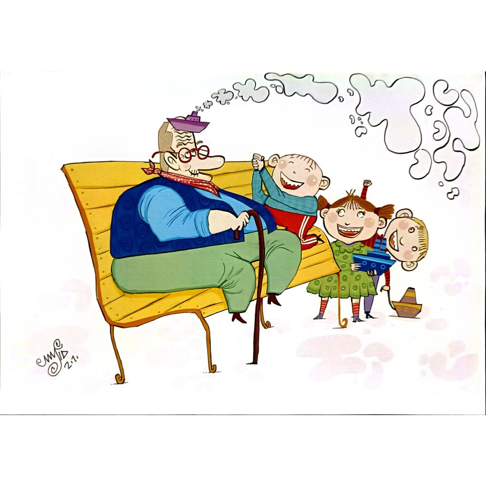 Majid Salehi 29x21cm Orijinal Karikatür BOD06578
