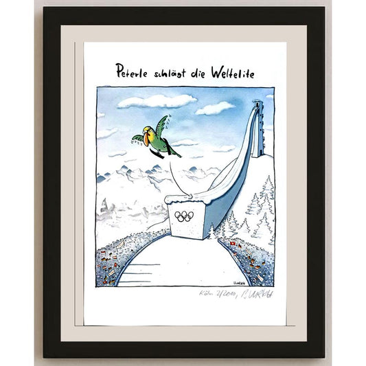 Burkhard Fritsche 29x21cm Orijinal Karikatür BOD06579