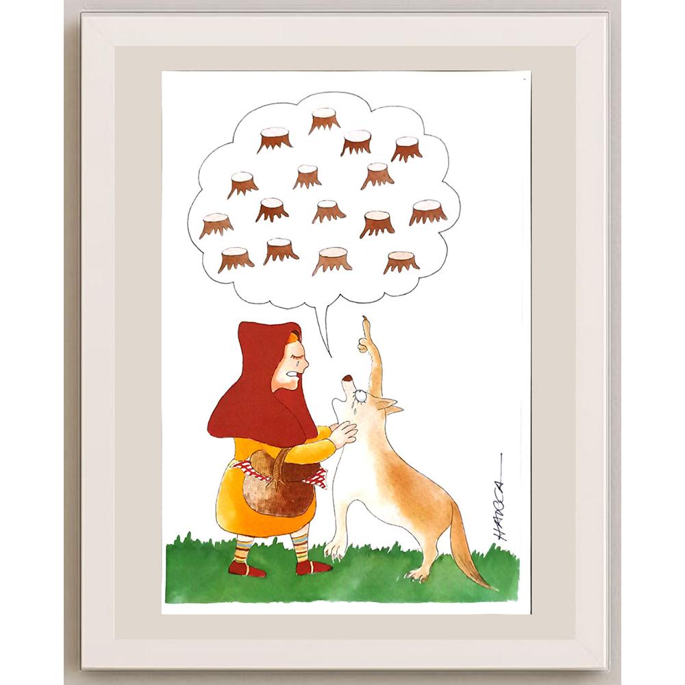 Juli Sanchis Aguado 29x21cm Orijinal Karikatür BOD06583