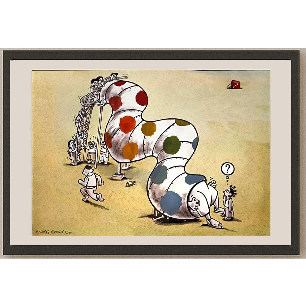 Markus Grolik 29x21cm Orijinal Karikatür BOD06588