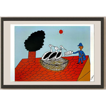 Severin Sikanja 29x21cm Orijinal Karikatür BOD06595