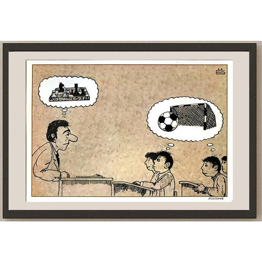 Eshonkulov Makhmudjon 29x21cm Orijinal Karikatür BOD06597