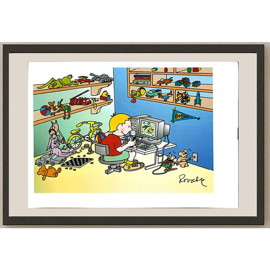 Shinji Iwamoto 29x21cm Orijinal Karikatür BOD06598
