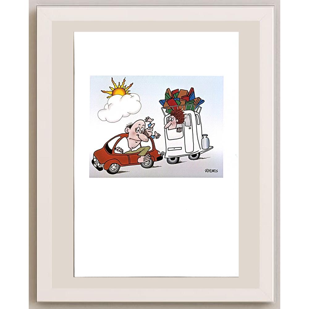 Willem Henkes 29x21cm Orijinal Karikatür BOD06604