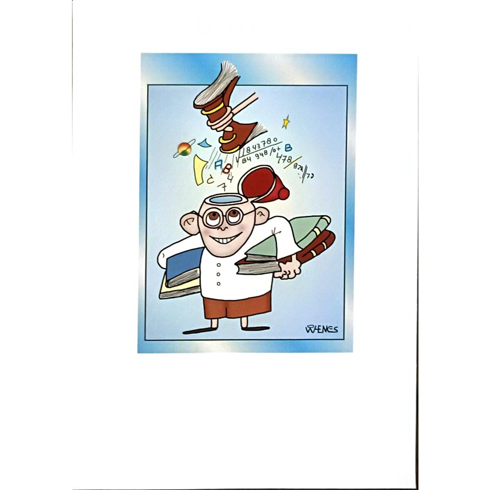 Willem Henkes 29x21cm Orijinal Karikatür BOD06605