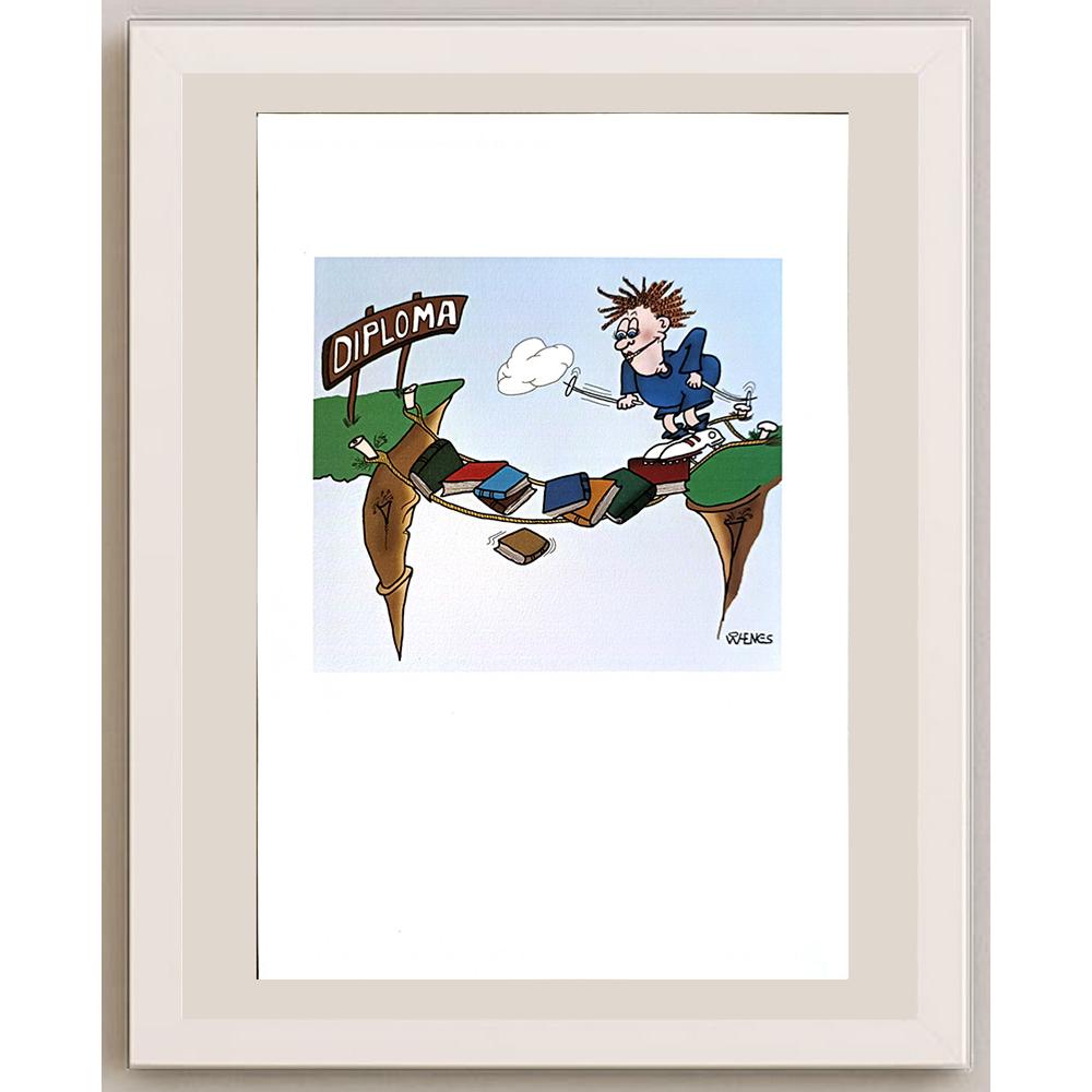 Willem Henkes 29x21cm Orijinal Karikatür BOD06606
