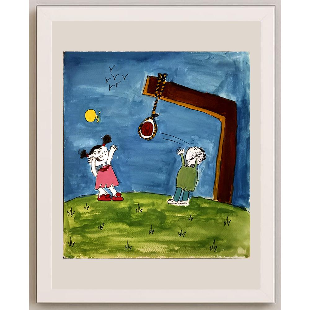 Aylin Farjadnia 26x26cm Orijinal Karikatür BOD06612