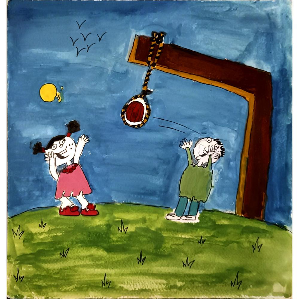 Aylin Farjadnia 26x26cm Orijinal Karikatür BOD06612