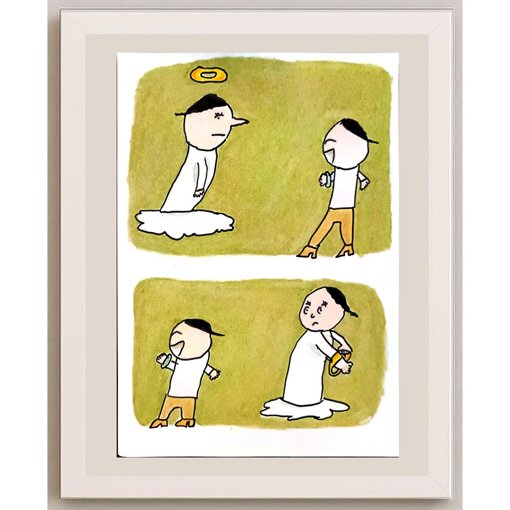 Shi Tian Jun 29x21cm Orijinal Karikatür BOD06614