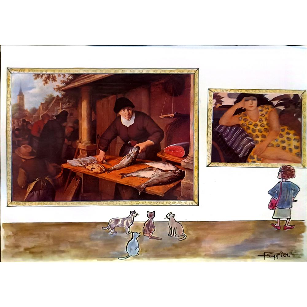 Grigoris Georgiou 29x21cm Orijinal Karikatür BOD06617