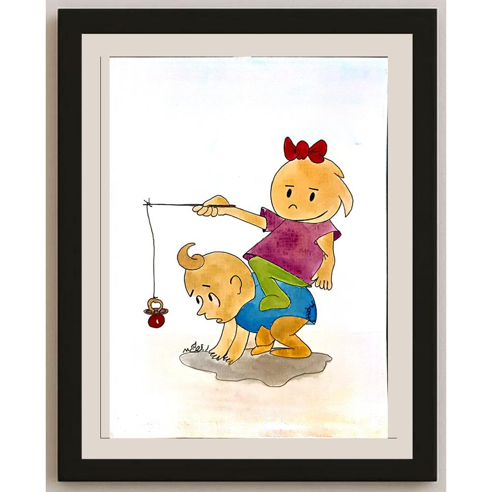 Emrahim Ghadrdan 29x21cm Orijinal Karikatür BOD06618