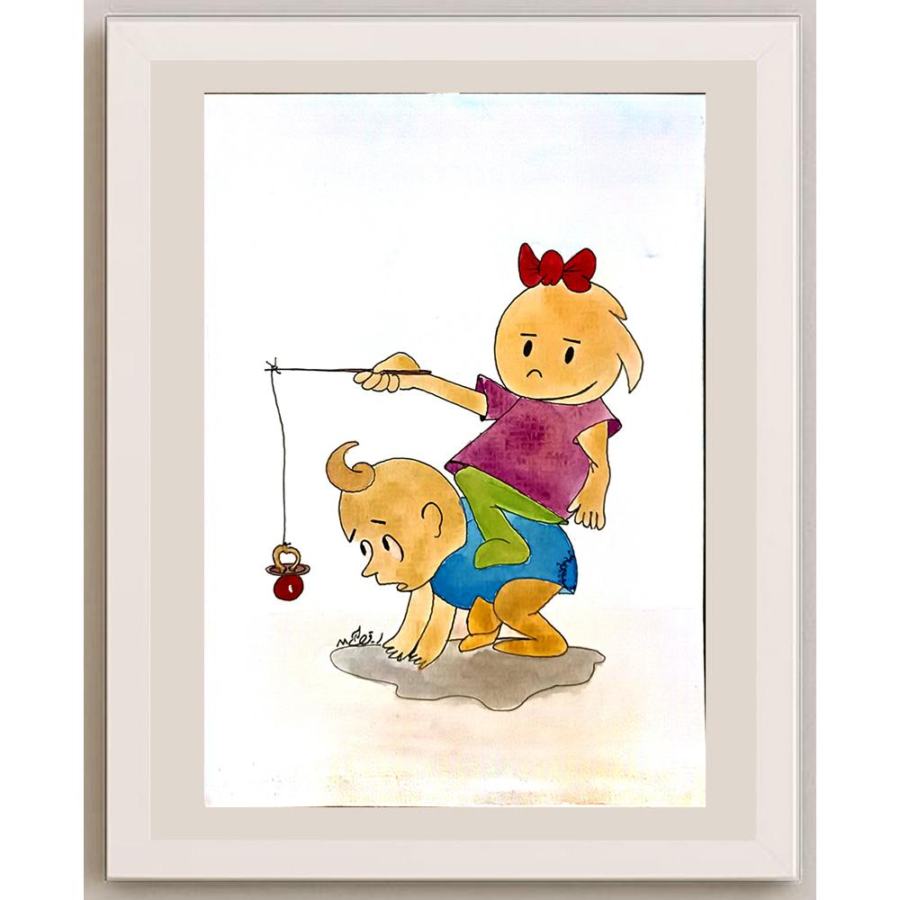 Emrahim Ghadrdan 29x21cm Orijinal Karikatür BOD06618