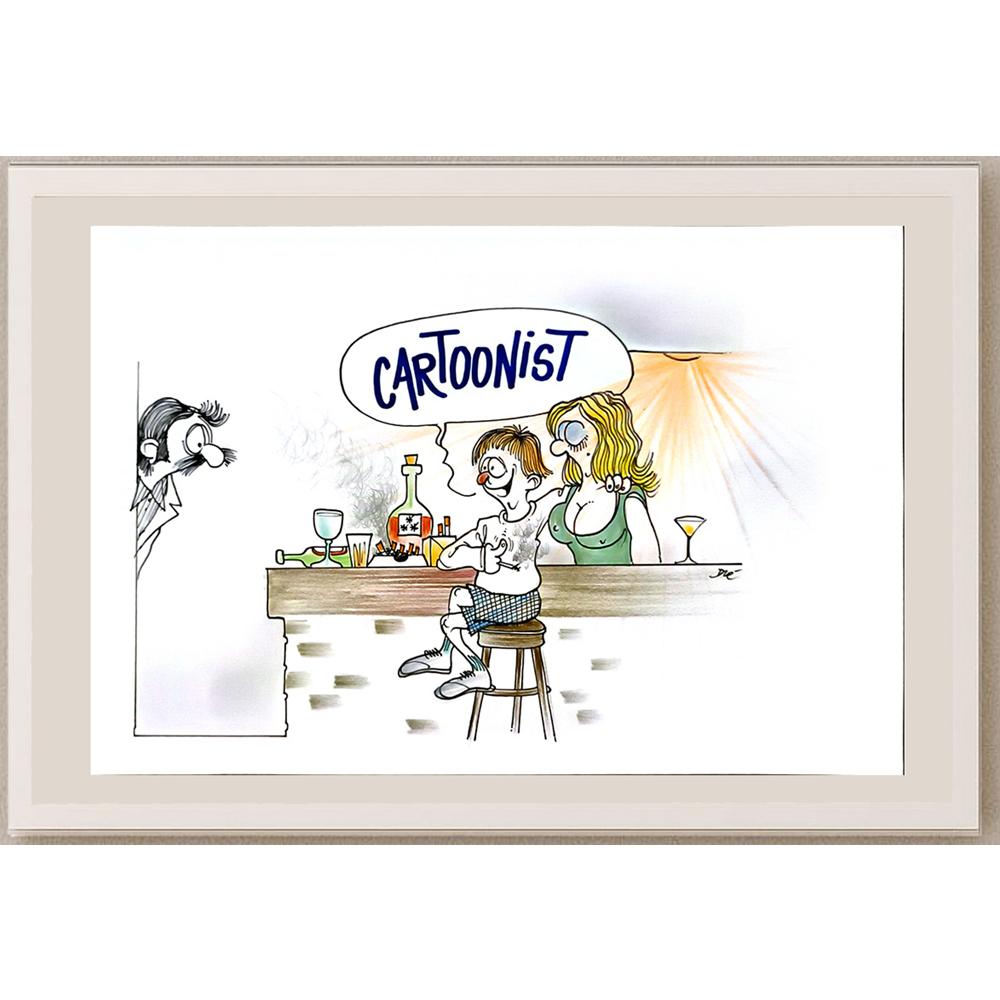 Dre Mathijs 29x21cm Orijinal Karikatür BOD06624