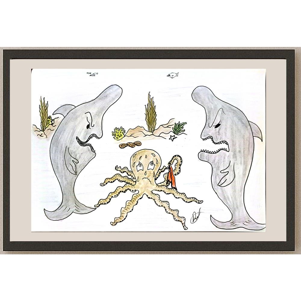 Dilek Küçük 29x21cm Orijinal Karikatür BOD06638