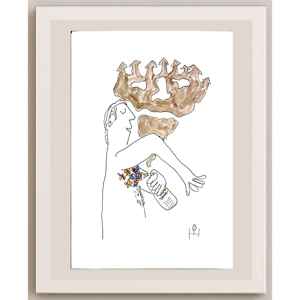 Heino Partanen 29x21cm Orijinal Karikatür BOD06639