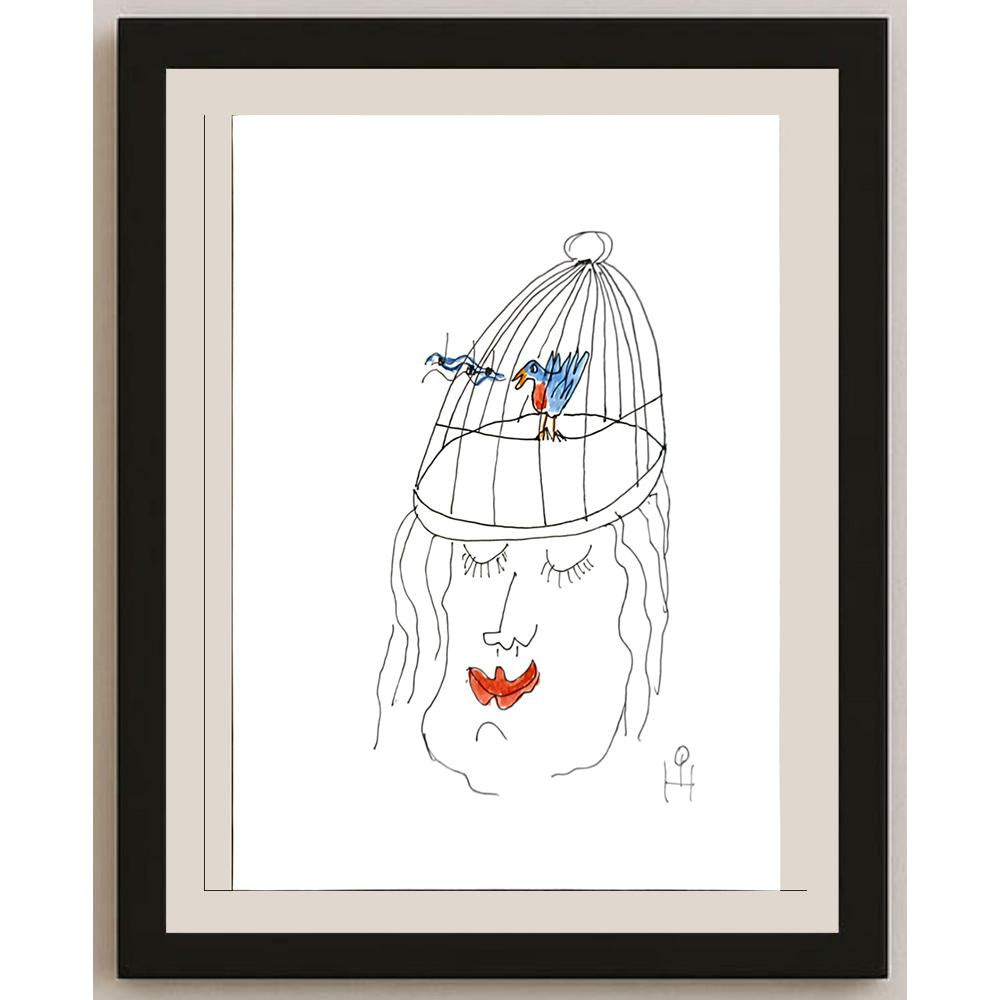 Heino Partanen 29x21cm Orijinal Karikatür BOD06641