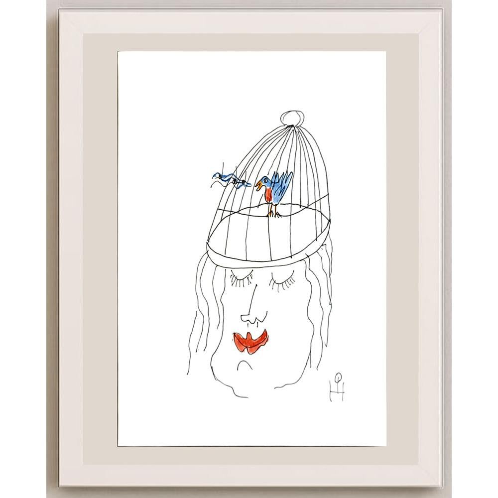 Heino Partanen 29x21cm Orijinal Karikatür BOD06641
