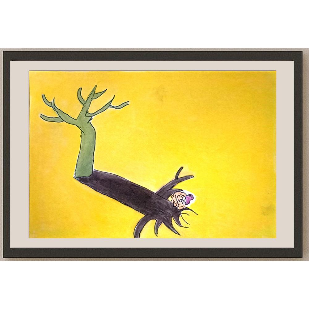Yang Wenhan 29x21cm Orijinal Karikatür BOD06642