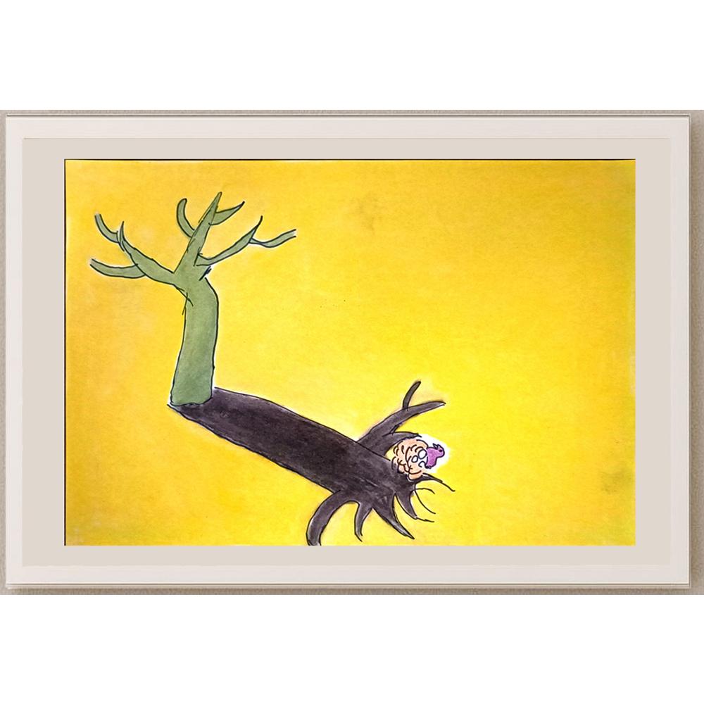 Yang Wenhan 29x21cm Orijinal Karikatür BOD06642