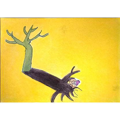 Yang Wenhan 29x21cm Orijinal Karikatür BOD06642