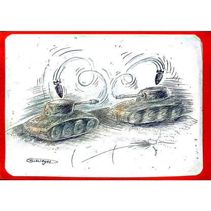 Wolfgang Schlegel 29x21cm Orijinal Karikatür BOD06643