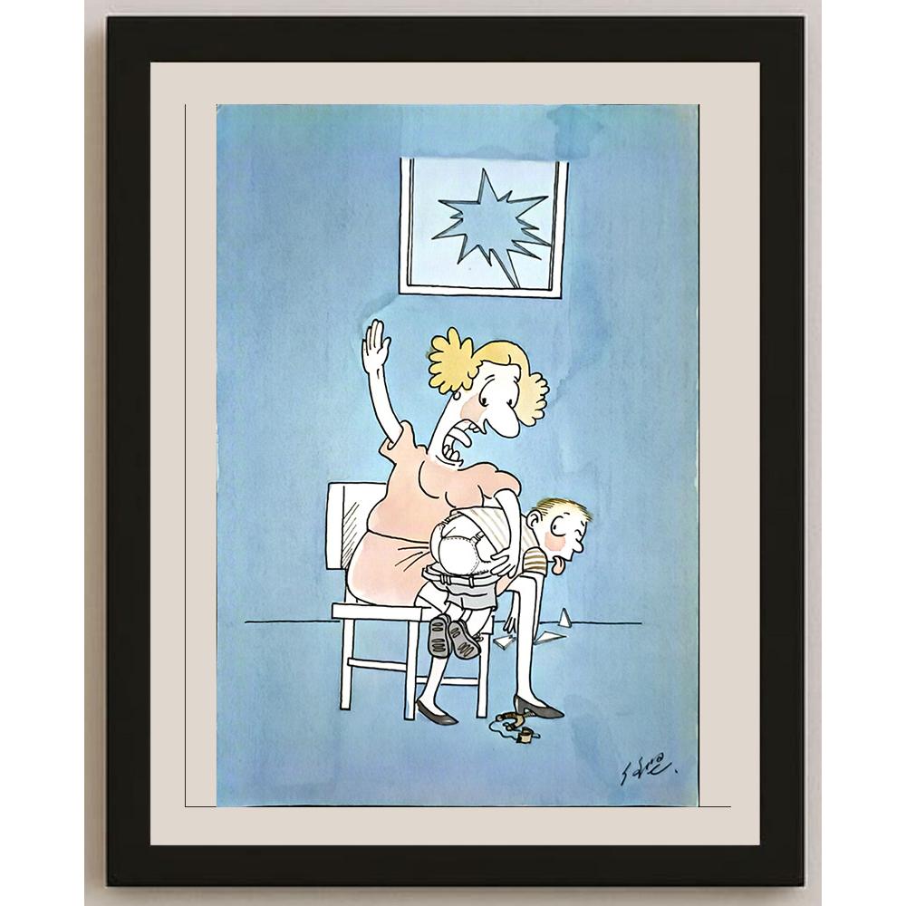 Ren Jian 29x21cm Orijinal Karikatür BOD06645
